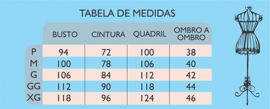 tabela de medidas