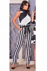 CONJUNTO KÍMIKA COM CALÇA SKINNY EM BENGALINE E BLUSA EM CREPE OPACO