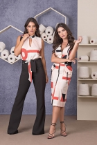 CONJUNTO KÍMIKA CALÇA EM DUAS BASES ESTAMPADO.
