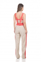 CONJUNTO KÍMIKA CALÇA EM TENCEL AZUL.