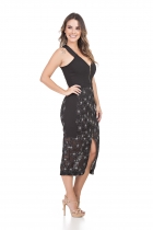 VESTIDO KÍMIKA MIDI ROSE.