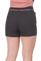 SHORT SINTONIA COM DETALHES EM VIÉS MOSTARDA.