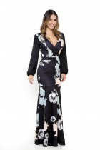 Vestido Longo Kímika Coleção Soul Preto.