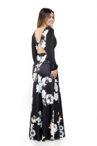 Vestido Longo Kímika Coleção Soul Preto.