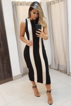 VESTIDO MÍDI KÍMIKA EM CREPE ALFAIATARIA COM RECORTES