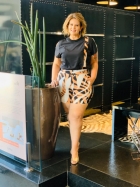CONJUNTO DE SHORT KÍMIKA FEITO EM CREPE ESTAMPA EXCLUSIVA ANIMAL PRINT