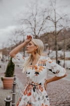 VESTIDO LONGO KÍMIKA EM CREPE FLUIDO E ESTAMPA EXCLUSIVA 