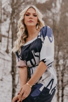 VESTIDO CURTO KÍMIKA EM CREPE DE SEDA ESTAMPADO