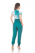 CONJUNTO KÍMIKA CALÇA EM LIOCEL LEVE VERDE.
